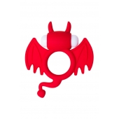 Красное эрекционное кольцо на пенис JOS COCKY DEVIL - JOS - в Новом Уренгое купить с доставкой