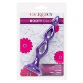 Фиолетовая анальная елочка Silicone Triple Probe - 14,5 см. - California Exotic Novelties