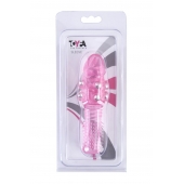 Стимулирующая розовая насадка с шишечками и шипами - 13,5 см. - Toyfa Basic - в Новом Уренгое купить с доставкой