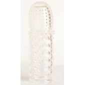 Прозрачная закрытая гелевая насадка - 13,5 см. - Toyfa Basic - в Новом Уренгое купить с доставкой