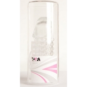 Гелевая прозрачная насадка с 2 отростками - 13 см. - Toyfa Basic - в Новом Уренгое купить с доставкой