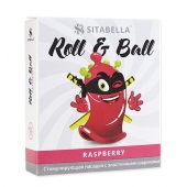 Стимулирующий презерватив-насадка Roll   Ball Raspberry - Sitabella - купить с доставкой в Новом Уренгое