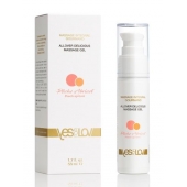 Универсальный массажный гель-смазка Allover Delicious Massage Gel с ароматом персика и аброкоса - 50 мл. - YESforLOV - купить с доставкой в Новом Уренгое
