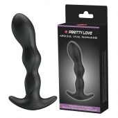 Черный анальный стимулятор простаты с вибрацией Special Anal Massager - 14,5 см. - Baile - в Новом Уренгое купить с доставкой