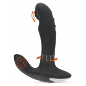 Черный вибромассажер простаты с функцией римминга Plug with Perineum Stimulator - 16,6 см. - Orion - в Новом Уренгое купить с доставкой
