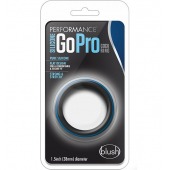 Черно-синее эрекционное кольцо Silicone Go Pro Cock Ring - Blush Novelties - в Новом Уренгое купить с доставкой