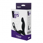 Черный вибромассажер простаты P-PLEASER W ERECTION ENHANCE - Dream Toys - в Новом Уренгое купить с доставкой