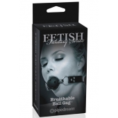 Черный кляп с дырочками Breathable Ball Gag - Pipedream - купить с доставкой в Новом Уренгое