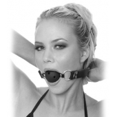 Черный кляп с дырочками Breathable Ball Gag - Pipedream - купить с доставкой в Новом Уренгое