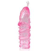 Закрытая рельефная насадка Crystal sleeve snakes в виде змеи с усиками - 14 см. - Erowoman-Eroman - в Новом Уренгое купить с доставкой