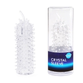 Закрытая рельефная насадка Crystal sleeve с усиками - 12 см. - Erowoman-Eroman - в Новом Уренгое купить с доставкой