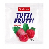 Пробник гель-смазки Tutti-frutti с малиновым вкусом - 4 гр. - Биоритм - купить с доставкой в Новом Уренгое