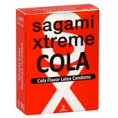 Ароматизированные презервативы Sagami Xtreme COLA - 3 шт. - Sagami - купить с доставкой в Новом Уренгое