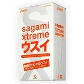 Ультратонкие презервативы Sagami Xtreme SUPERTHIN - 15 шт. - Sagami - купить с доставкой в Новом Уренгое