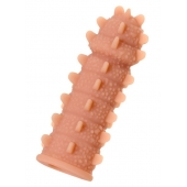 Телесная реалистичная насадка KOKOS Extreme Sleeve 04 с дополнительной стимуляцией - 12,7 см. - KOKOS - в Новом Уренгое купить с доставкой