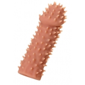 Телесная реалистичная насадка KOKOS Extreme Sleeve 07 с дополнительной стимуляцией - 12,7 см. - KOKOS - в Новом Уренгое купить с доставкой