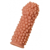 Телесная реалистичная насадка KOKOS Extreme Sleeve 08 с дополнительной стимуляцией - 12,7 см. - KOKOS - в Новом Уренгое купить с доставкой