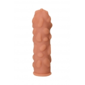 Телесная реалистичная насадка KOKOS Extreme Sleeve 11 с дополнительной стимуляцией - 12,7 см. - KOKOS - в Новом Уренгое купить с доставкой