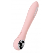 Розовый силиконовый вибратор с электростимуляцией GALVANI VIBE - 21 см. - ToyFa - купить с доставкой в Новом Уренгое