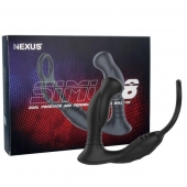 Черная анальная пробка NEXUS SIMUL8 с фиксацией на теле кольцами - Nexus Range - в Новом Уренгое купить с доставкой