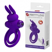 Фиолетовое эрекционное кольцо с вибростимуляцией клитора Vibrant Penis Ring III - Baile - в Новом Уренгое купить с доставкой