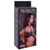 Черный поводок и чокер с кольцом Rada - Rebelts - купить с доставкой в Новом Уренгое