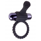 Черное эрекционное виброкольцо Vibrating Silicone Super Ring - Pipedream - в Новом Уренгое купить с доставкой