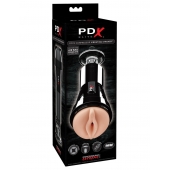 Телесный вибромастурбатор-вагина Cock Compressor Vibrating Stroker - Pipedream - в Новом Уренгое купить с доставкой