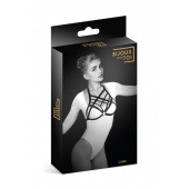 Черная упряжь на грудь Clara - Bijoux Pour Toi - купить с доставкой в Новом Уренгое