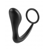 Эрекционное кольцо с анальной пробкой Ass-Gasm Cockring Plug - Pipedream - в Новом Уренгое купить с доставкой