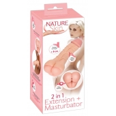 Телесная насадка-мастурбатор 2-in-1 Extension Masturbator - 21 см. - Orion - в Новом Уренгое купить с доставкой
