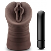 Коричневый мастурбатор-вагина Alexis - Blush Novelties - в Новом Уренгое купить с доставкой