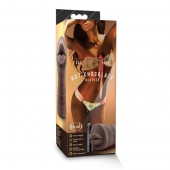 Коричневый мастурбатор-ротик Heather - Blush Novelties - в Новом Уренгое купить с доставкой