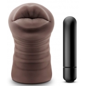 Коричневый мастурбатор-ротик Renee - Blush Novelties - в Новом Уренгое купить с доставкой