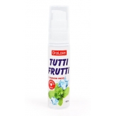 Гель-смазка Tutti-frutti со вкусом сладкой мяты - 30 гр. - Биоритм - купить с доставкой в Новом Уренгое