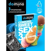 Презервативы для орального секса DOMINO Sweet Sex с ароматом мороженого - 3 шт. - Domino - купить с доставкой в Новом Уренгое