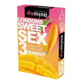 Презервативы для орального секса DOMINO Sweet Sex с ароматом манго - 3 шт. - Domino - купить с доставкой в Новом Уренгое