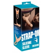 Силиконовый полый страпон на ремнях Silicone Strap-on - 16 см. - Orion - купить с доставкой в Новом Уренгое