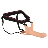 Силиконовый полый страпон на ремнях Silicone Strap-on - 16 см. - Orion - купить с доставкой в Новом Уренгое