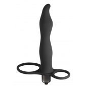 Черная вибронасадка для двойного проникновения Flirtini - 15,9 см. - Lola Games купить в Новом Уренгое с доставкой в Orgasmix.ru Черная вибронасадка для двойного проникновения Flirtini - 15,9 см. - Lola Games - купить с доставкой в Новом Уренгое