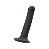 Черный фаллос на присоске Silicone Bendable Dildo M - 18 см. - Strap-on-me купить в Новом Уренгое с доставкой в Orgasmix.ru Черный фаллос на присоске Silicone Bendable Dildo M - 18 см. - Strap-on-me - купить с доставкой в Новом Уренгое