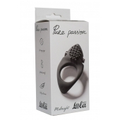 Черное эрекционное виброкольцо Pure Passion Midnight - Lola Games - в Новом Уренгое купить с доставкой