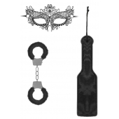 Черный игровой набор Introductory Bondage Kit №4 - Shots Media BV - купить с доставкой в Новом Уренгое