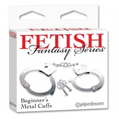 Металлические наручники Beginner s Metal Cuffs - Pipedream - купить с доставкой в Новом Уренгое
