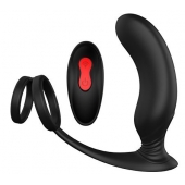 Черный массажер простаты REMOTE P-PLEASER - Dream Toys - в Новом Уренгое купить с доставкой