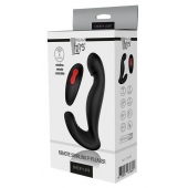 Черный вибромассажер простаты SWIRLING P-PLEASER - Dream Toys - в Новом Уренгое купить с доставкой