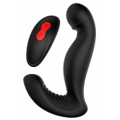 Черный вибромассажер простаты SWIRLING P-PLEASER - Dream Toys - в Новом Уренгое купить с доставкой
