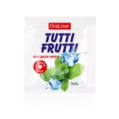 Пробник гель-смазки Tutti-frutti со вкусом мяты - 4 гр. - Биоритм - купить с доставкой в Новом Уренгое