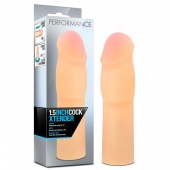 Телесная насадка-удлинитель на пенис PERFORMANCE 1.5INCH COCK XTENDER - 16 см. - Blush Novelties - в Новом Уренгое купить с доставкой