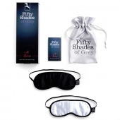 Набор из двух масок на глаза Soft Blindfold Twin Pack - Fifty Shades of Grey - купить с доставкой в Новом Уренгое